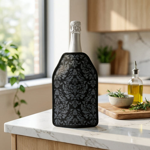 Napa - Set of 2 Damask Soft Bottle Coolers - Textile