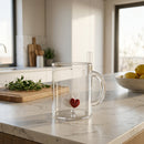 Monterey - Lot De 2 Mugs Cœurs - Verre Borosilicate