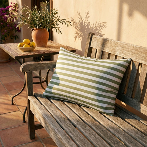 Inflatable Cushion with Microfiber Pillowcase - Olive