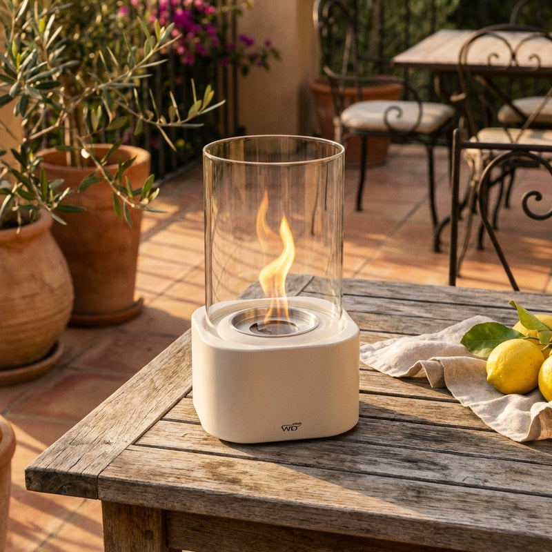 Cheminée De Table - Blanche