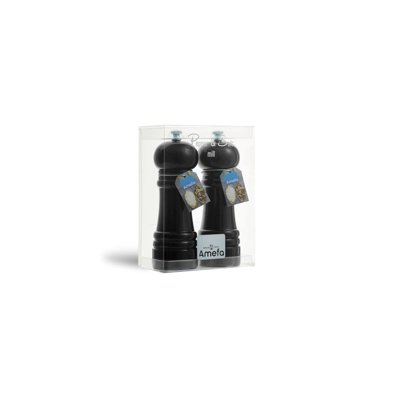 Dúo Molinillo de Sal y Pimienta - Marius - Negro