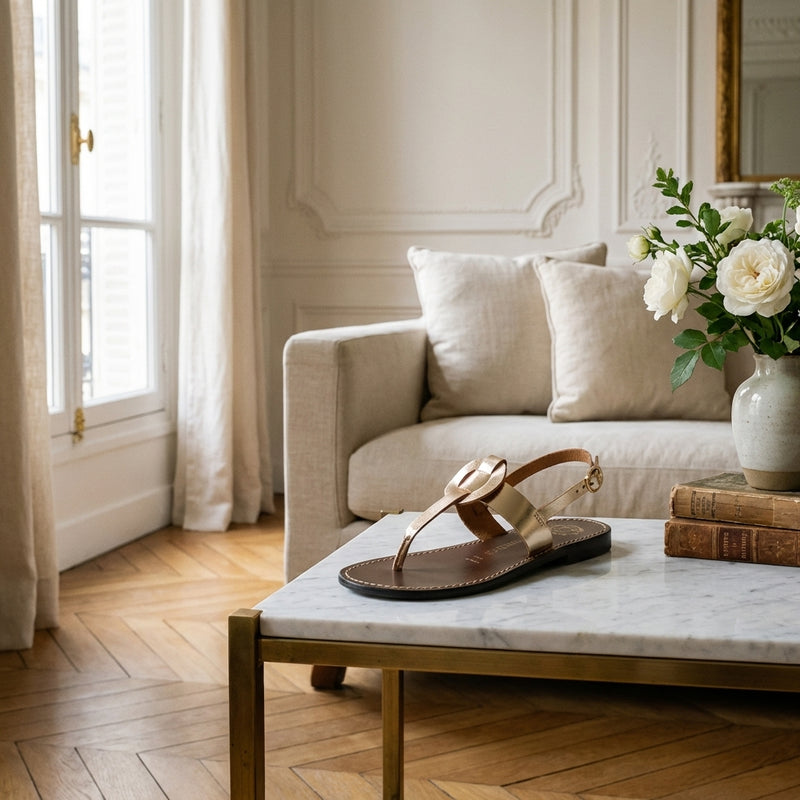 Ruolan Sandals - Dark Gold