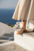 Sandales Entre-Doigts Graham - Light Gold Croco