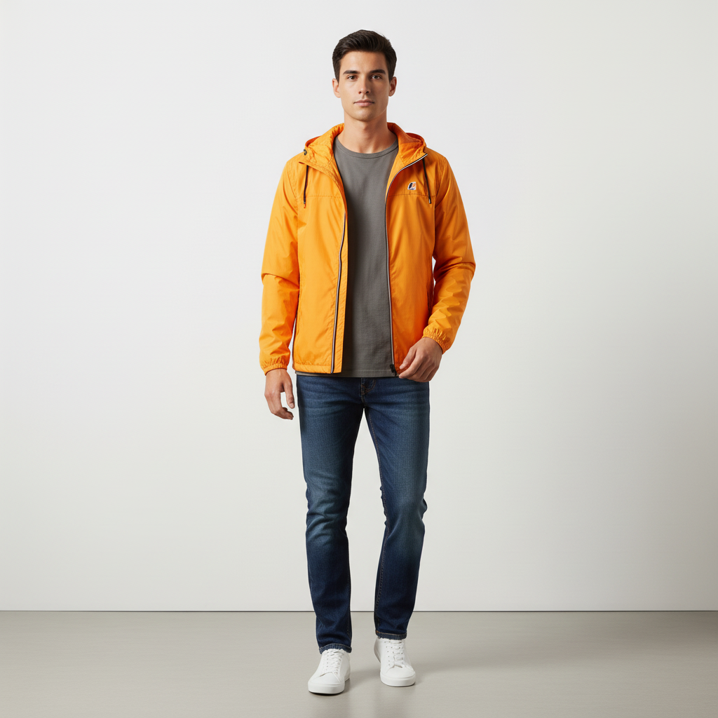 Vindjacka K-Way Le Vrai 3.0 Claude – orange