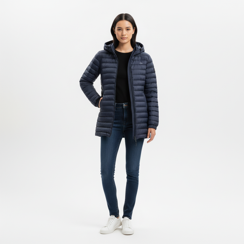 Plumífero reversible Roma Noos - Azul - Mujer
