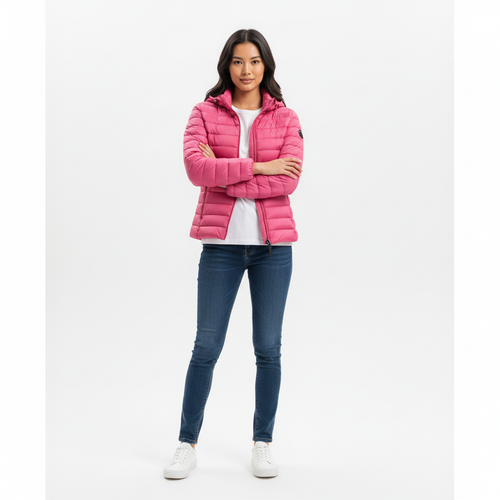 Jott - Doudoune À Capuche Carla Basic - Rose - Enfant
