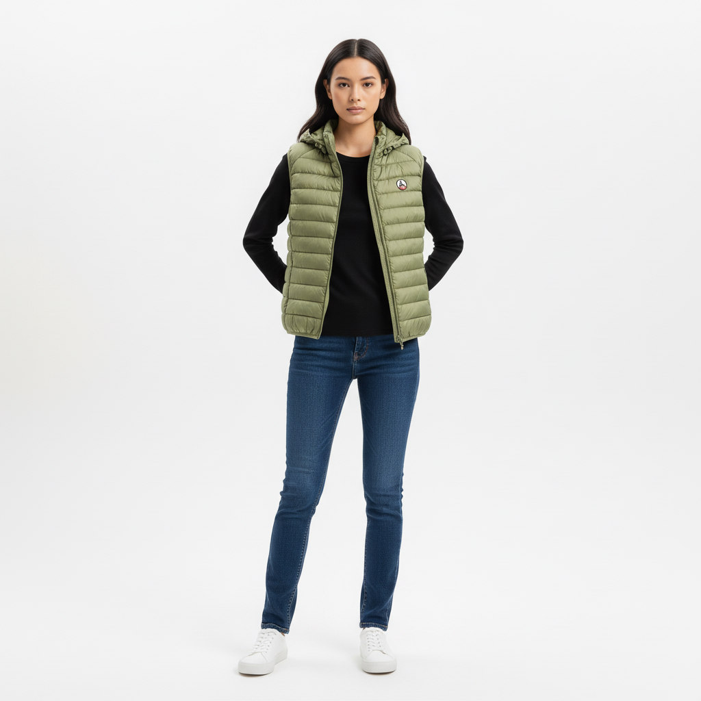 Doudoune Sans Manches Pat - Vert - Homme