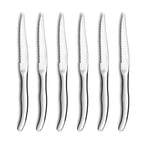 Virgule - Set of 6 Steak Knives - Stainless Steel - Inox
