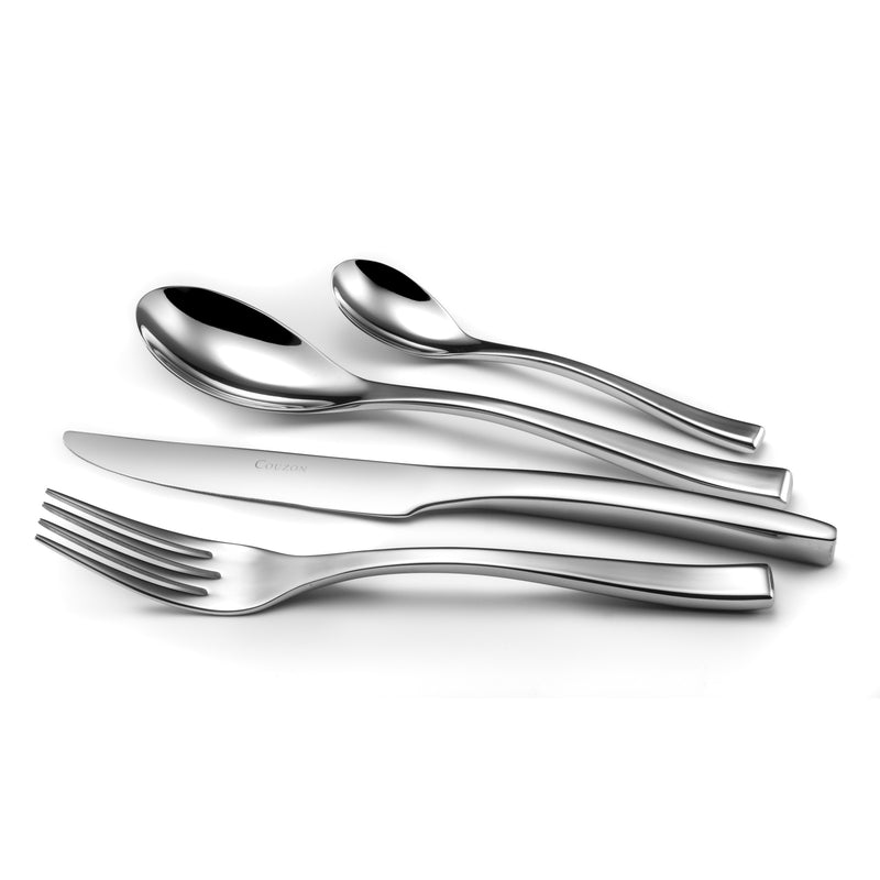 Cutlery Set 50 Pieces - Square - Stainless Steel