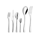Cutlery Set 50 Pieces - Square - Stainless Steel
