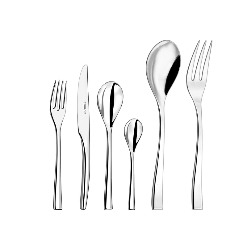 Cutlery Set 50 Pieces - Square - Stainless Steel