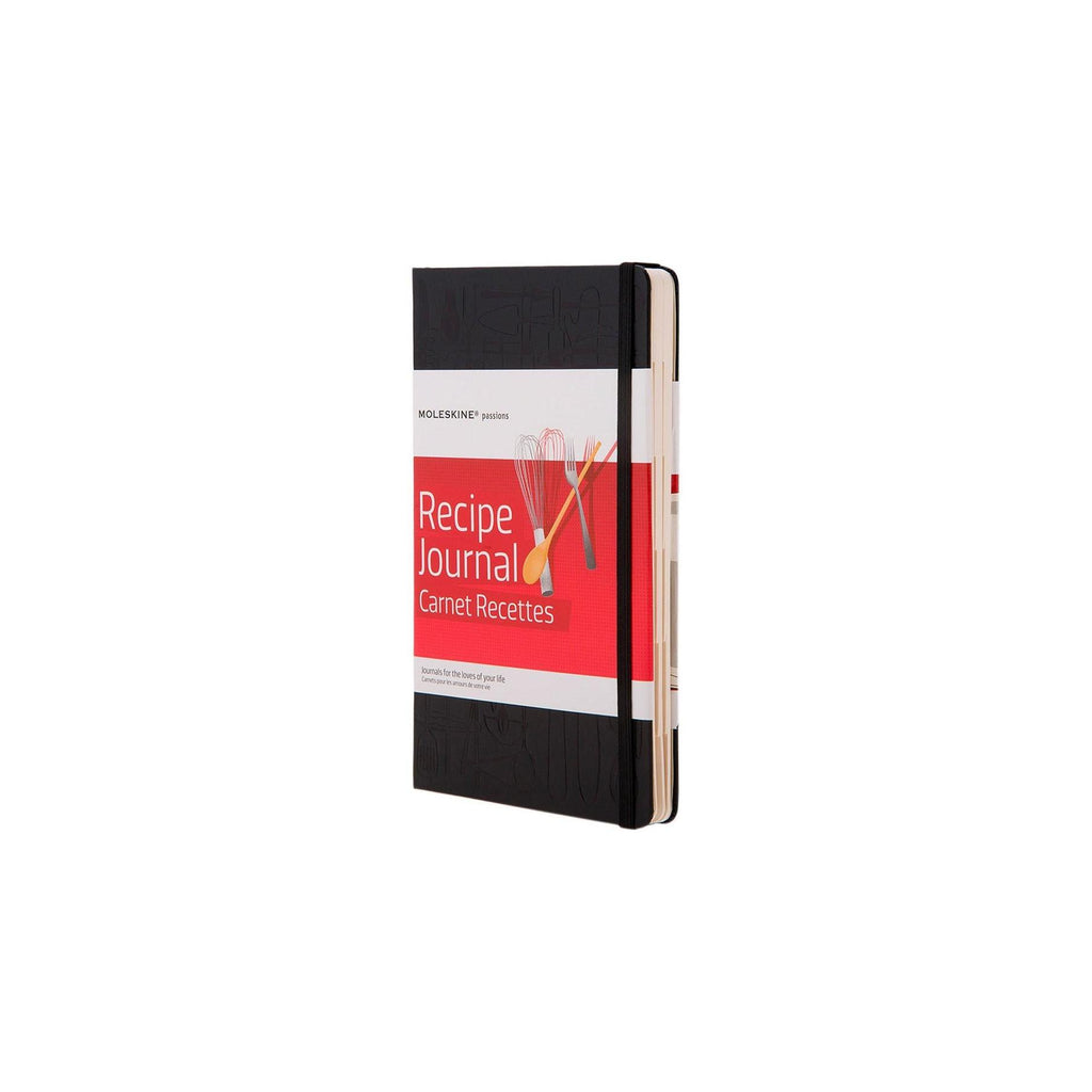 Cuaderno de recetas rayado - Grande - Negro