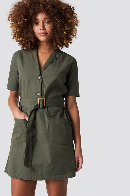 Robe Droite - Kaki