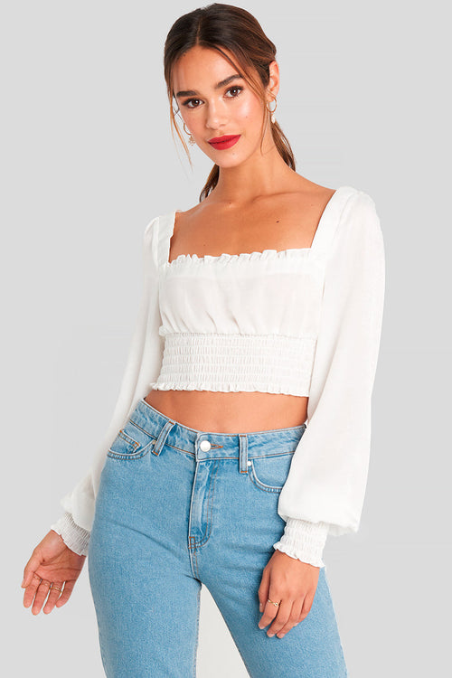 Crop Top - Blanc