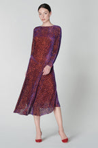 Bloomsbur Midi Dress - Pink and Purple