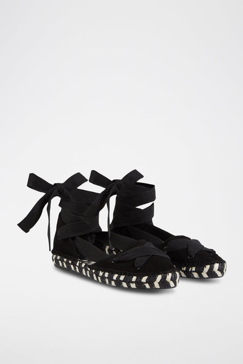 Espadrilles En Cuir Adira - Noir