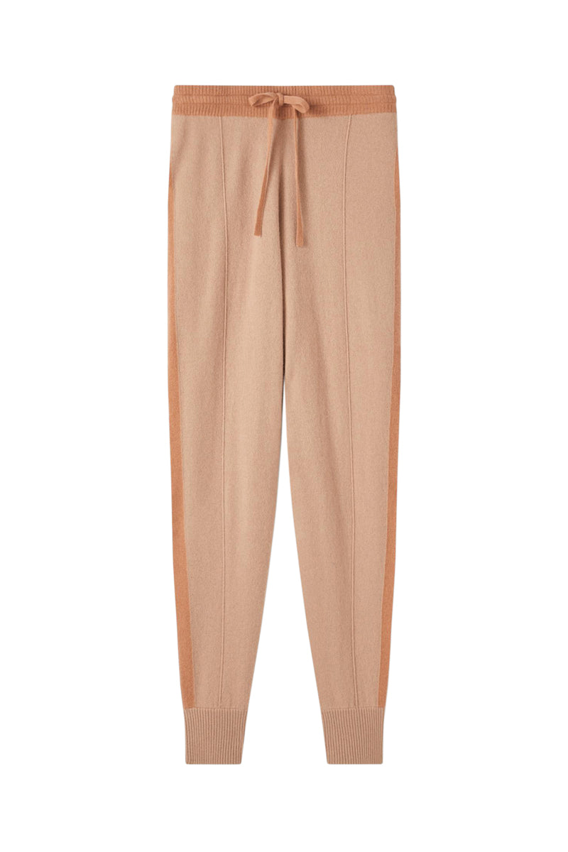 Jogging En Cachemire Bergen - Camel Et Beige