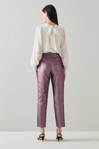 Pantalón Recto 7/8 Talle Alto Issy - Rosa
