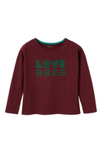 T-shirt en coton biologique Bordeaux - Enfant