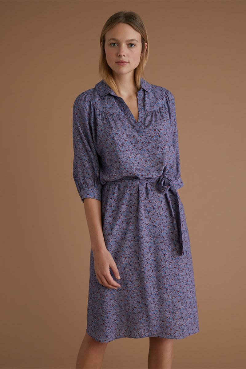Robe midi Violet - Femme