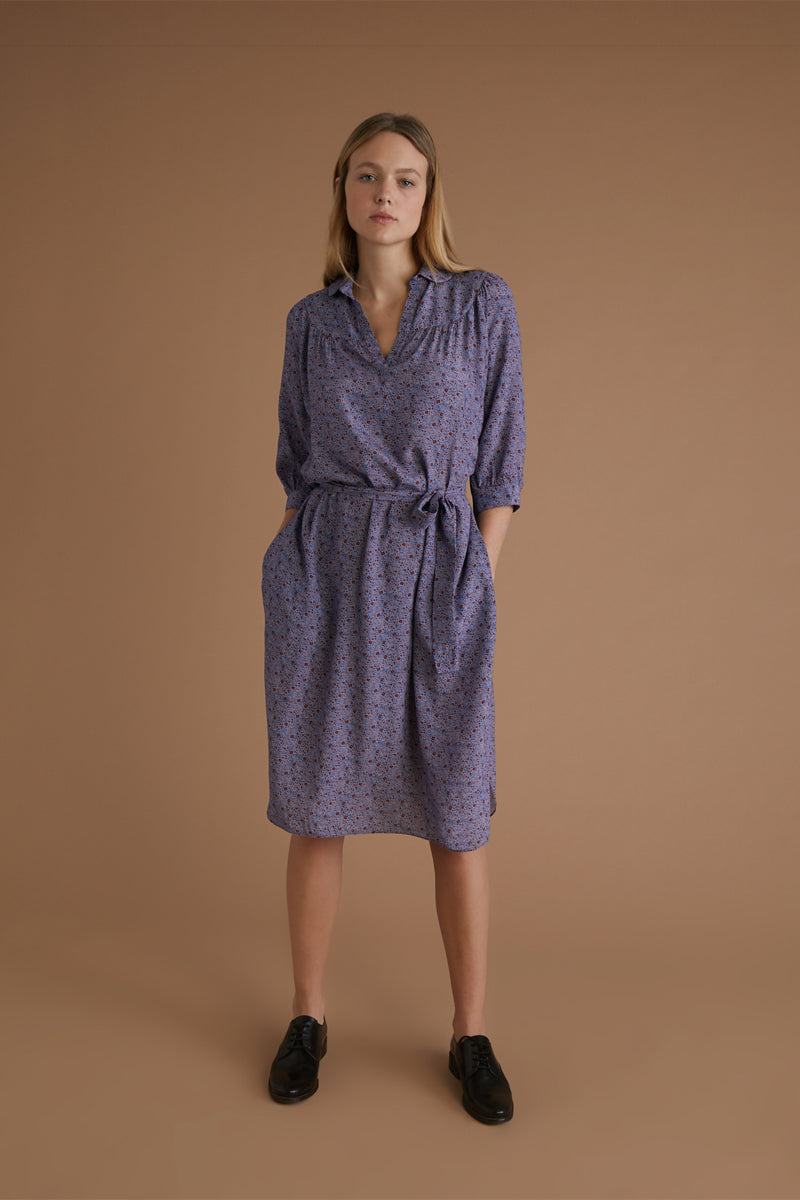 Purple midi dress - Women