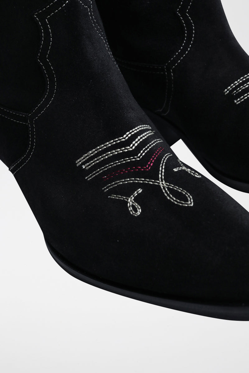 Berenice - Nubuck Ankle Boots Black