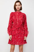 Robe Volantée Rouge