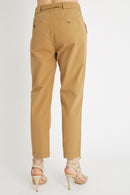 Berenice - Pantalon Carotte Kaki