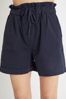 Midnight Blue High Waist Shorts