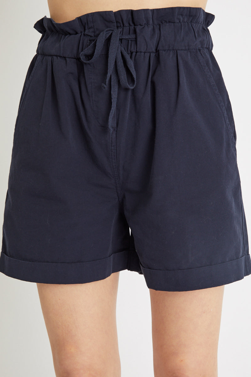 Berenice - Short de Talle Alto Azul Noche