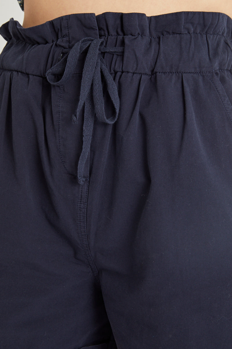 Midnight Blue High Waist Shorts