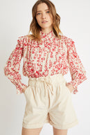 Short Taille Haute Beige