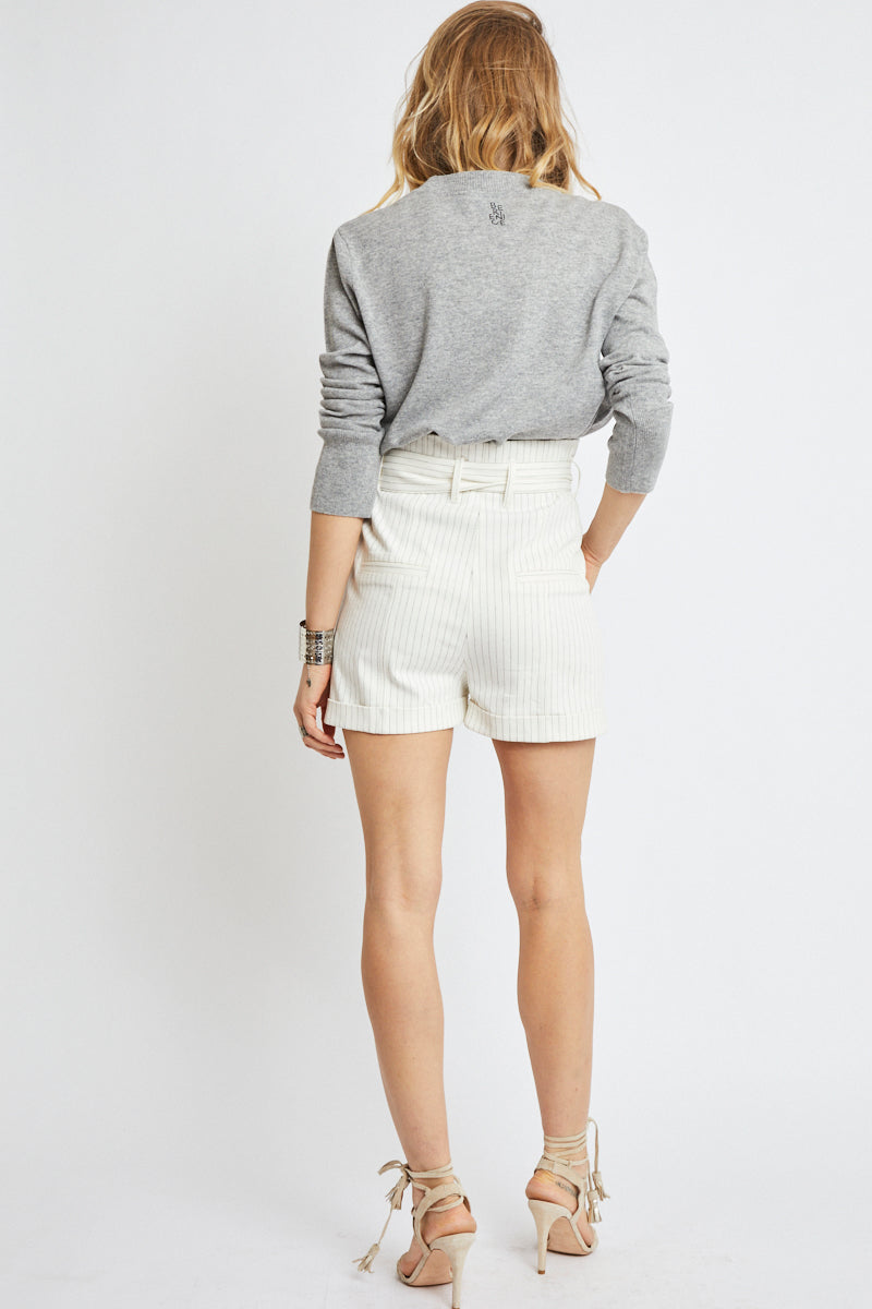 Ecru High Waist Short