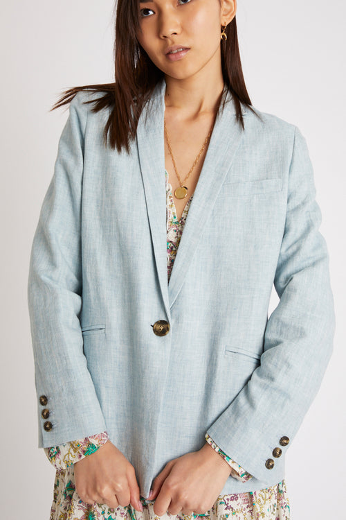 Ciel Chiné Linen Jacket