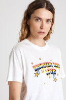 T-Shirt Blanc Chiné