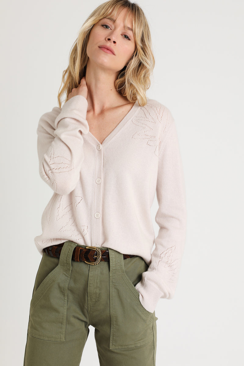 Beige Wool And Cashmere Sweater