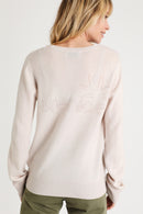 Beige Wool And Cashmere Sweater