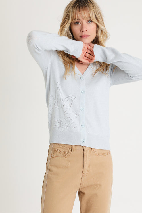 Pull En Laine Et Cachemire Ciel