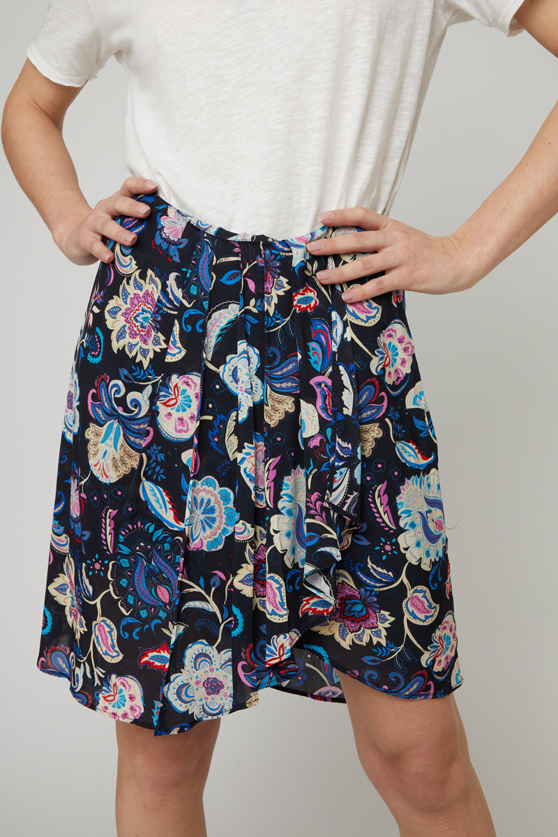 Berenice - Straight Skirt Black And White