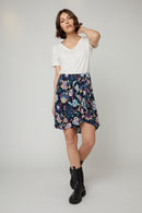 Jupe Droite Noir Et Blanc