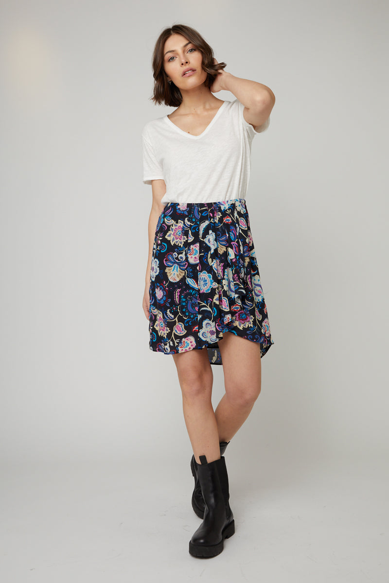 Jupe Droite Noir Et Blanc