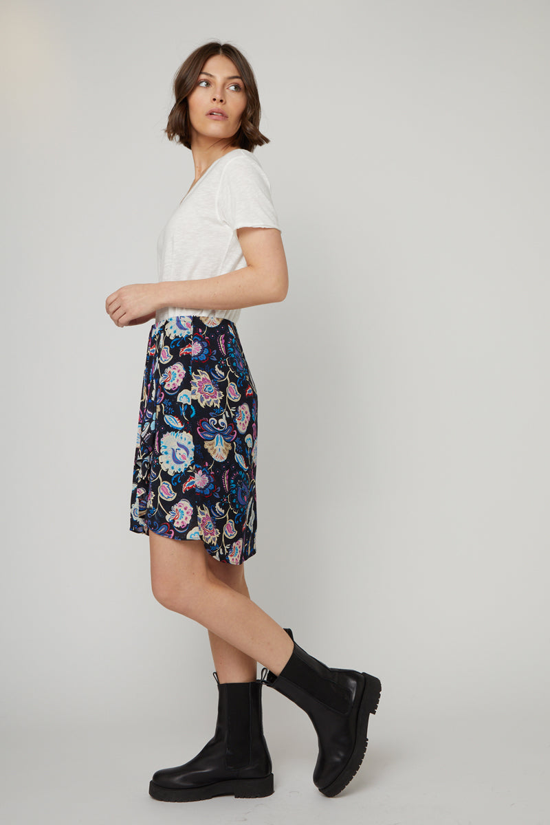 Berenice - Straight Skirt Black And White