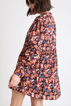 Berenice - Vestido Trapecio Negro y Beige