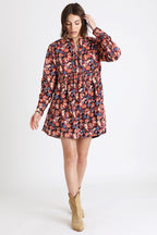 Robe Trapèze Noir Et Beige