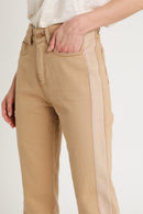 Straight Beige Jeans