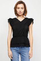 Berenice - Recycled Top Black