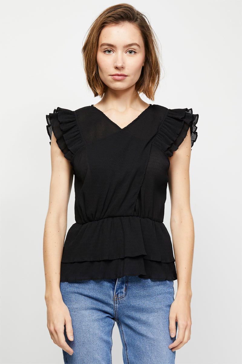 Berenice - Recycled Top Black