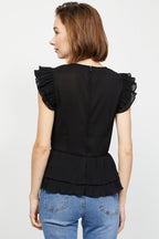 Berenice - Recycled Top Black