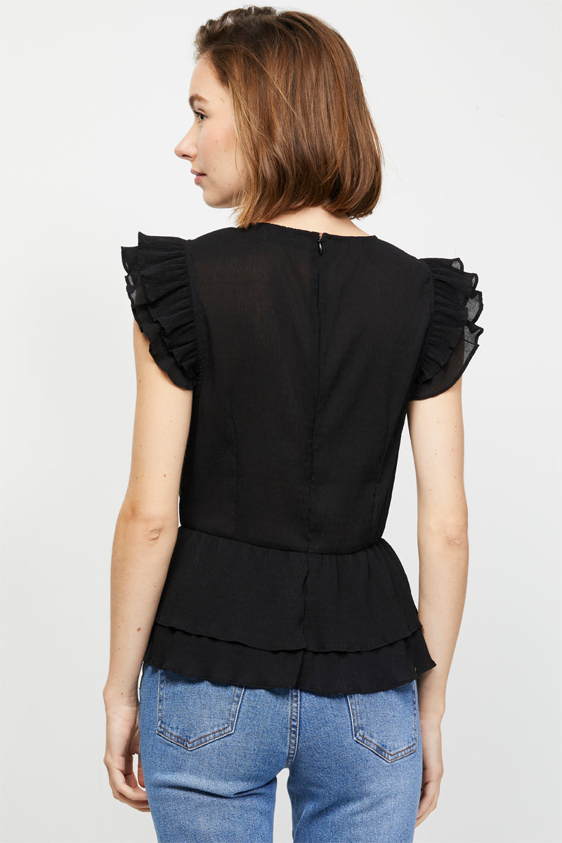 Berenice - Recycled Top Black