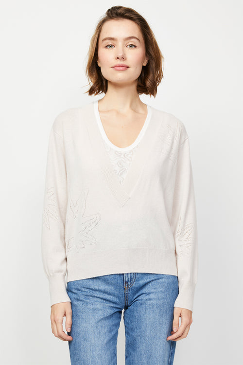 Nude Wool And Cashmere Sweater